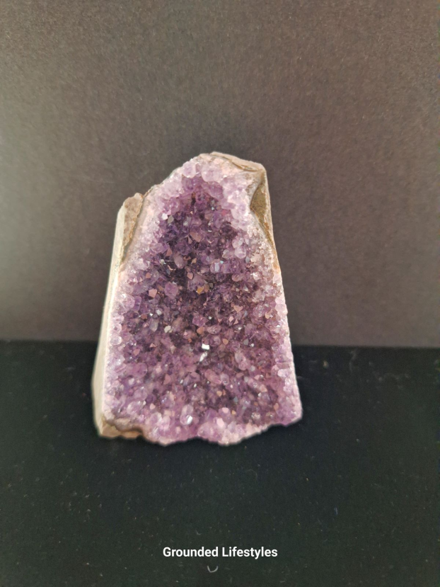 Brazilian amethyst cut base 2.50 inch polished and natural crystal cluster