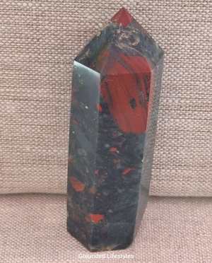 polished bloodstone jasper point 3.25 inch from India