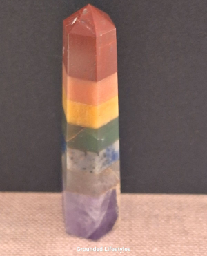 polished seven-layer chakra point 3 inch for décor or energy work