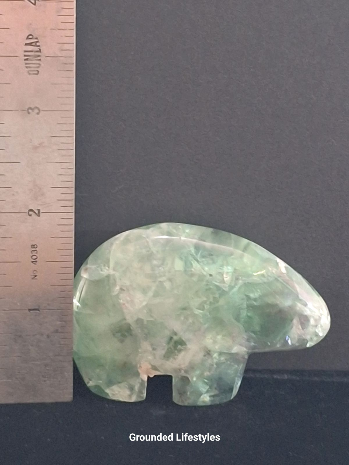 polished green fluorite buffalo 2.5 inch symbolizing strength and renewal