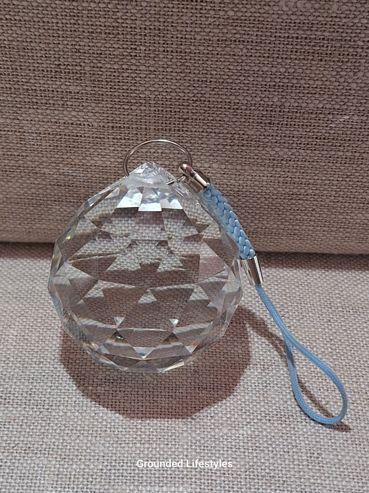 clear faceted glass crystal 1.5 inch for Feng Shui and décor