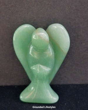 polished green aventurine angel 1.5 inch collectible gemstone figurine