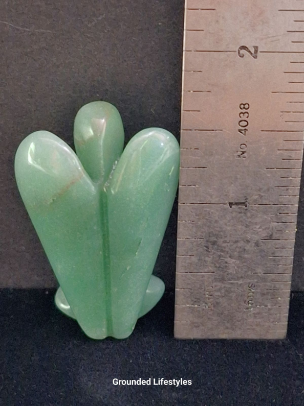 polished green aventurine angel 1.5 inch collectible gemstone figurine