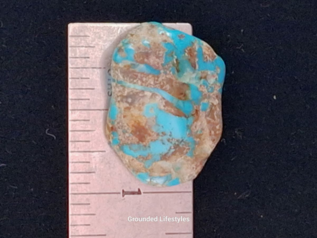 natural 1970 Arizona Kingman turquoise 1 inch nugget vintage gemstone