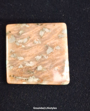 1 inch nundoorite slice from Australia hand polished with green and brown tones