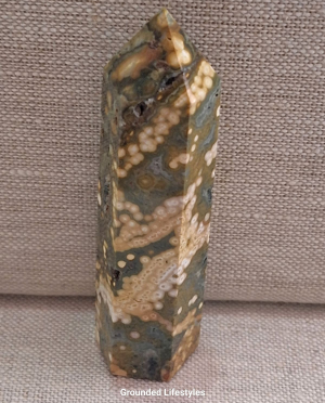 Madagascar ocean jasper point 3.50 inch polished crystal