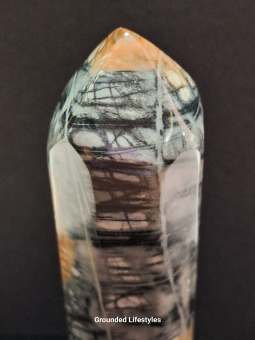 Picasso Jasper point up close