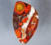 poppy jasper cabachon