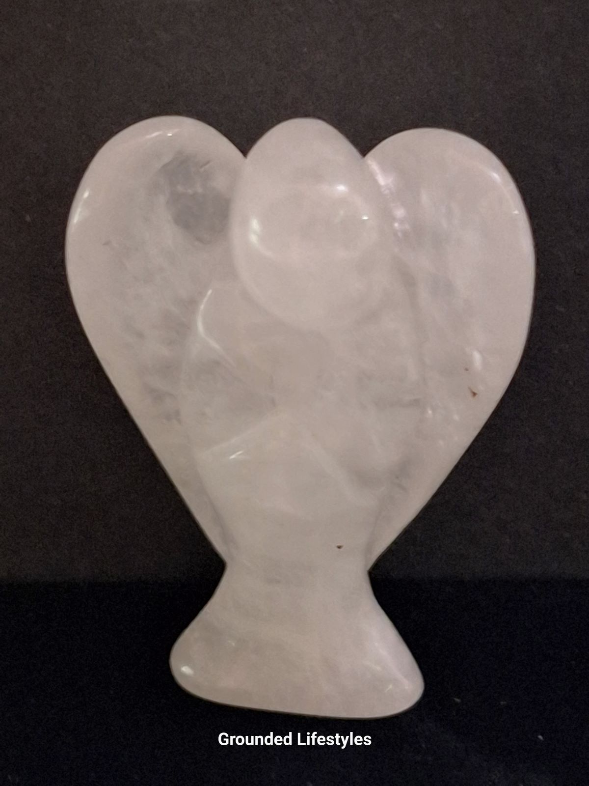 polished quartz angel 2 inch collectible transparent gemstone figurine