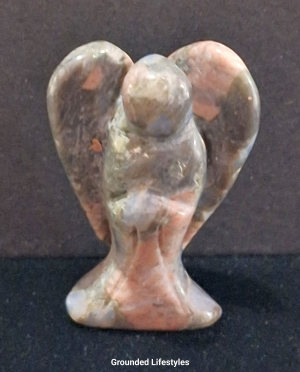 polished que sera angel 1.5 inch collectible mineral figurine