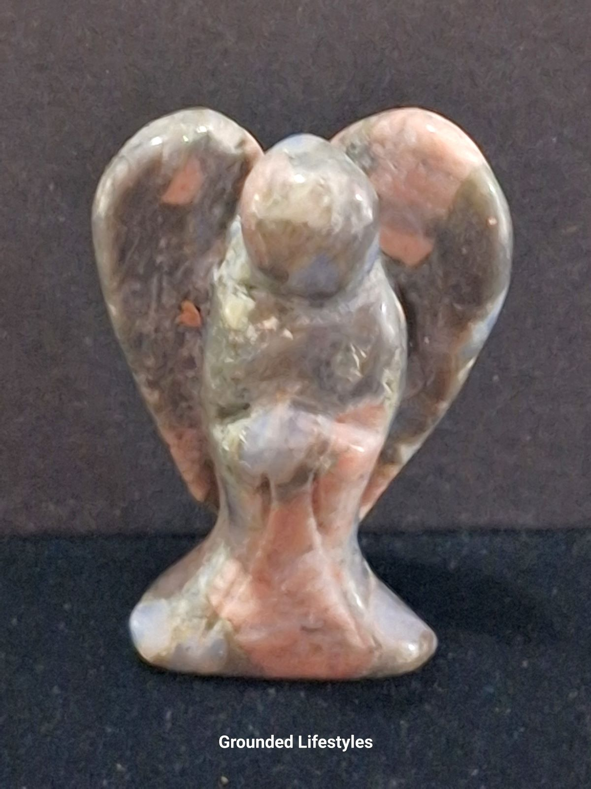 polished que sera angel 1.5 inch collectible mineral figurine