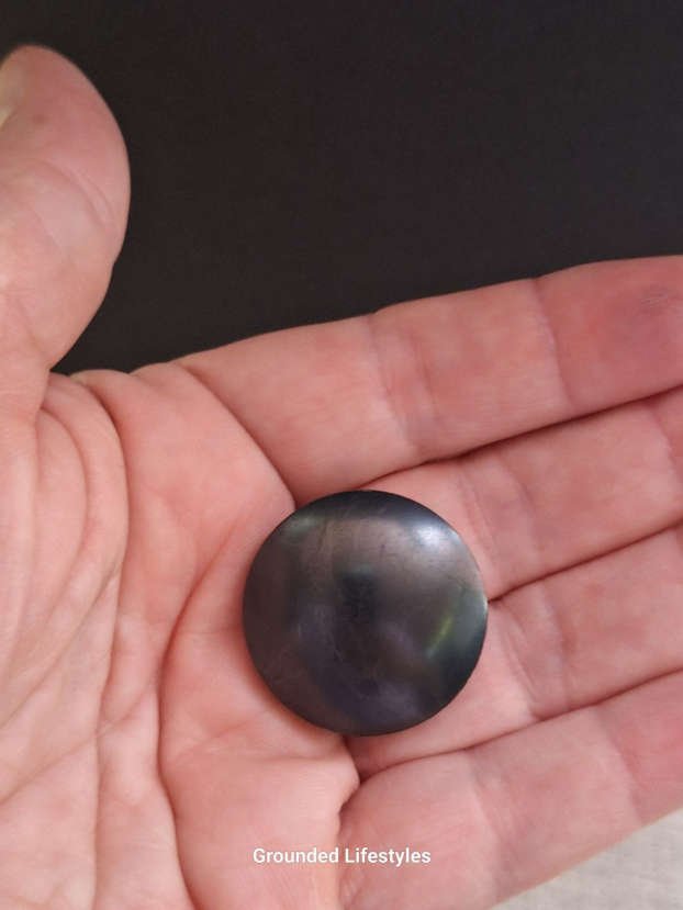 Shungite and soapstone pocket harmonizer set 1 inch.