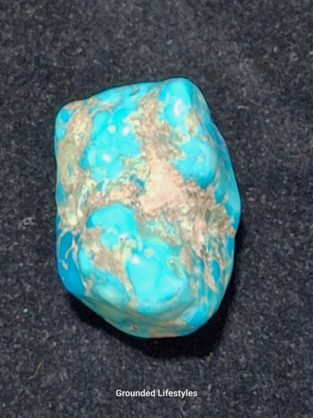 natural Kingman turquoise 1 inch nugget vintage collectible stone