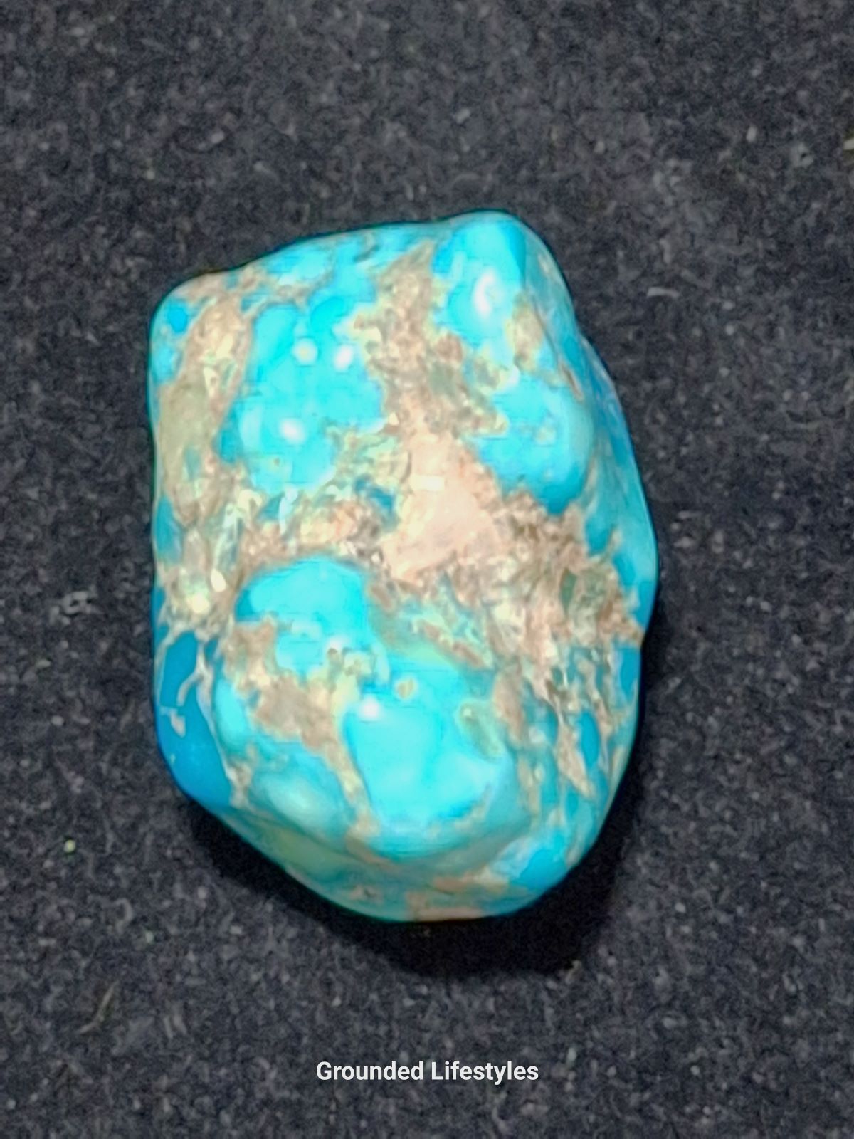 natural Kingman turquoise 1 inch nugget vintage collectible stone