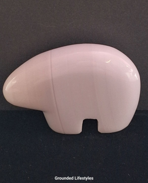 natural yttrium fluorite buffalo 2.5 inch collectible lilac gemstone figurine