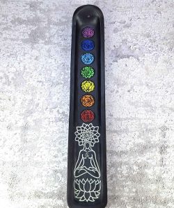 Chakra Incense Burner with seven colored energy centers